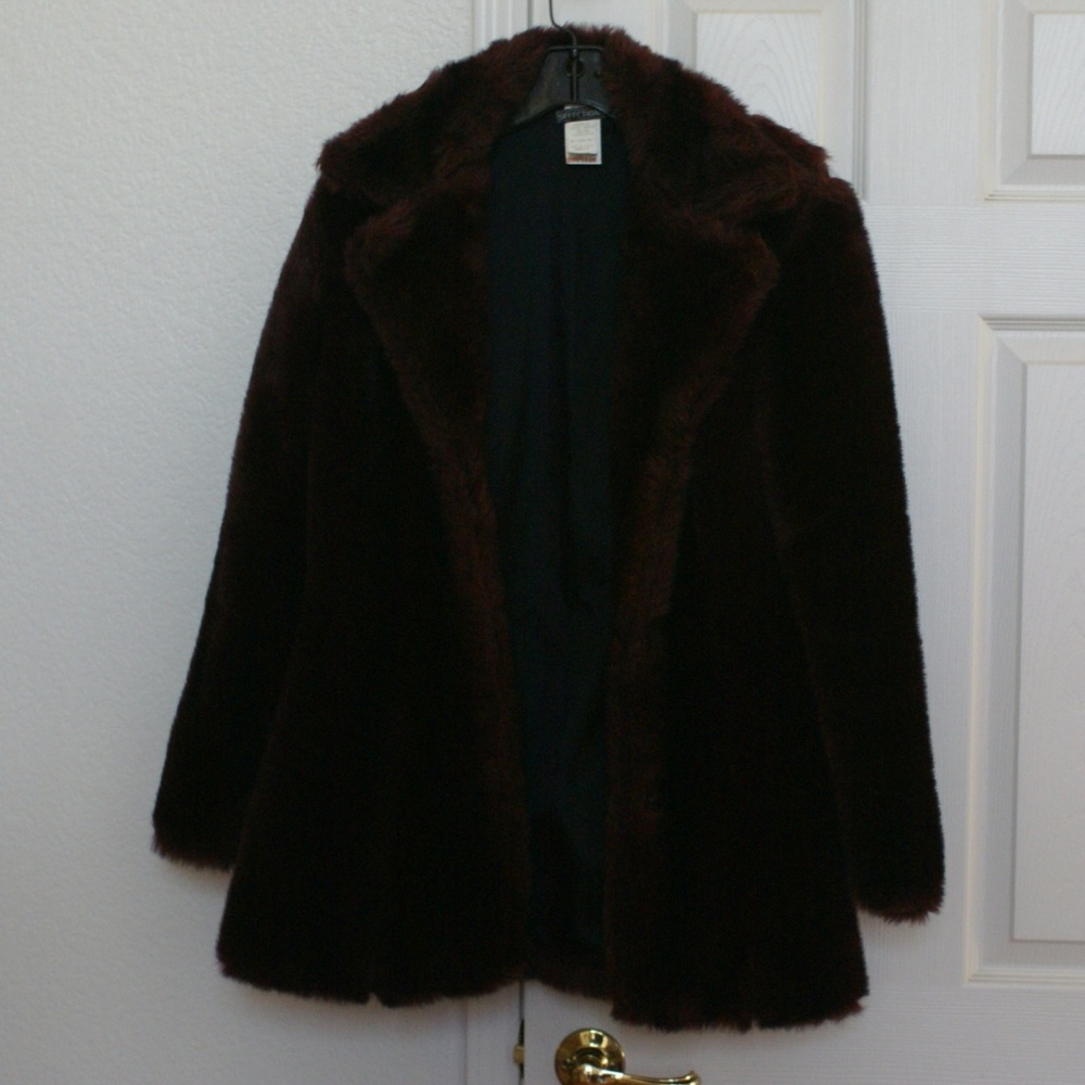 selection feux fur overcoat